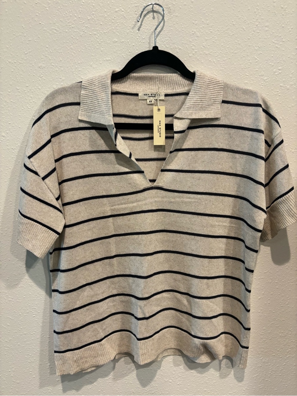 Max Studio linen blend top NWT XS